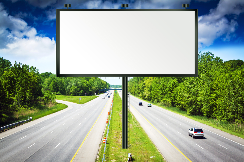 高速公路空白广告图片