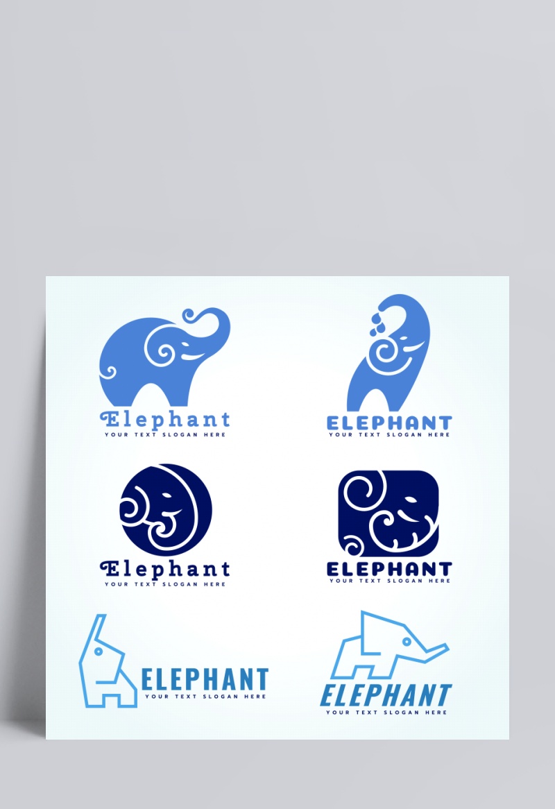 小象logo设计矢量图