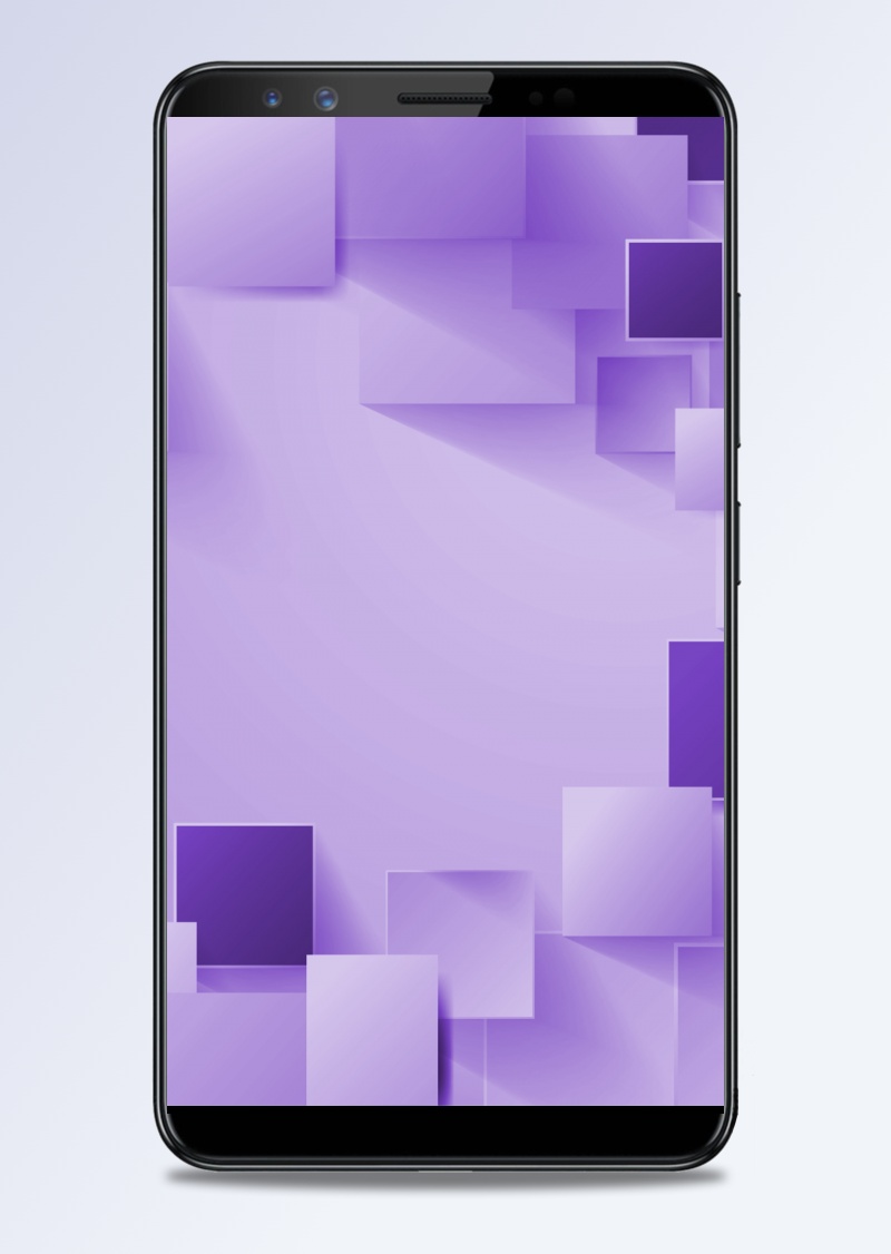 紫色方块简单几何渐变H5背景素材
