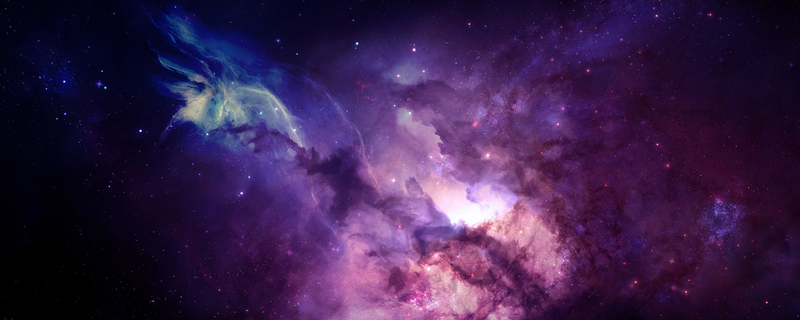 紫色唯美太空背景