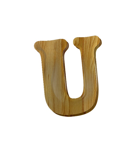 木纹字母U