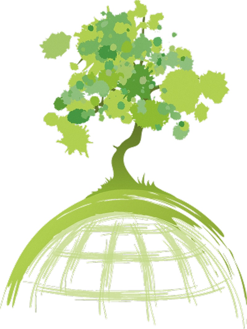绿色小树保护地球免抠png透明图层素材