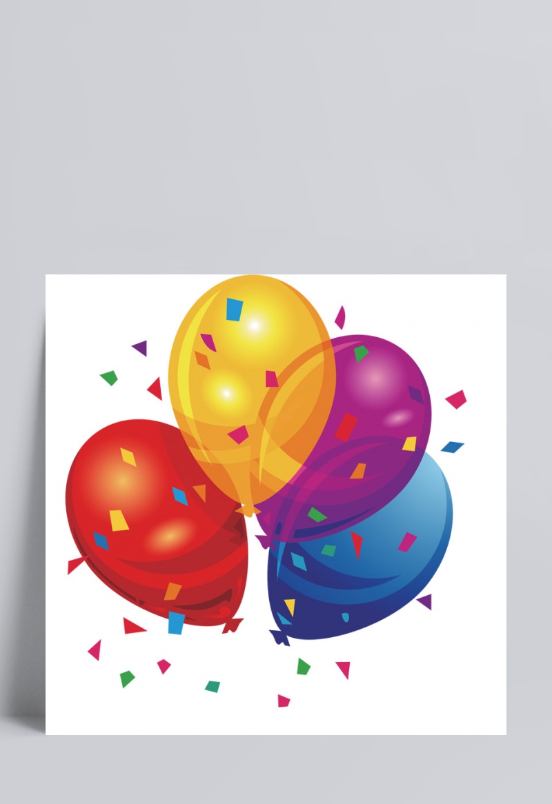气球装饰PNG图片下载含PSD