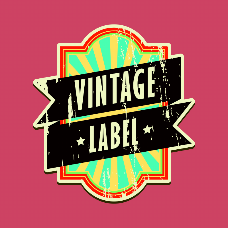 Vintage label