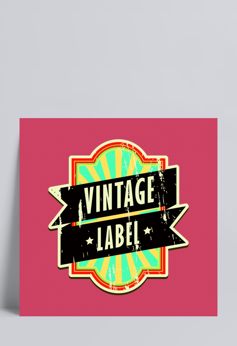 Vintage label