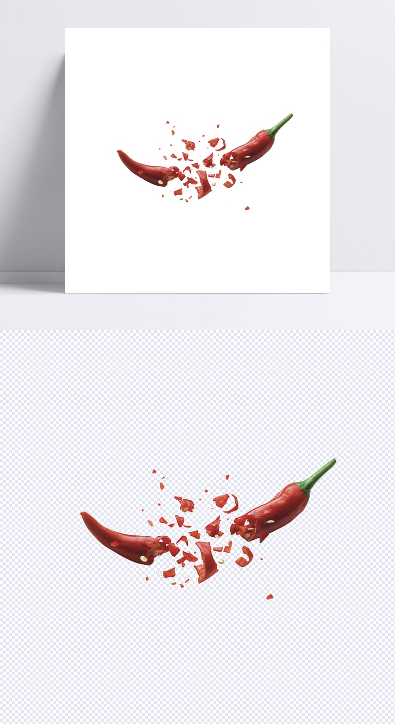 碎裂的红辣椒