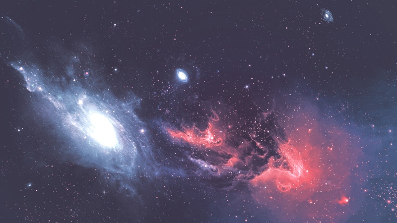 梦幻星系太空背景图片