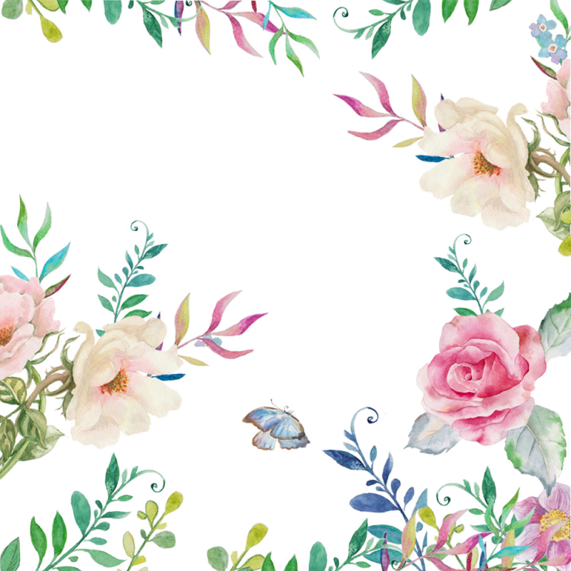 情人节海报装饰边框花卉