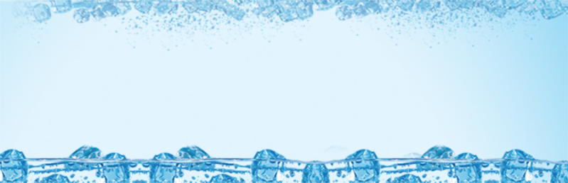 蓝色海水冰块横幅图片