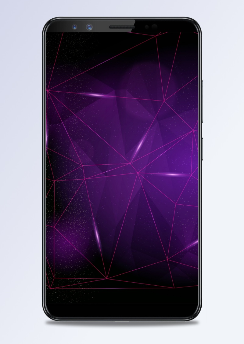 紫色霓虹灯星空线条科技感H5背景