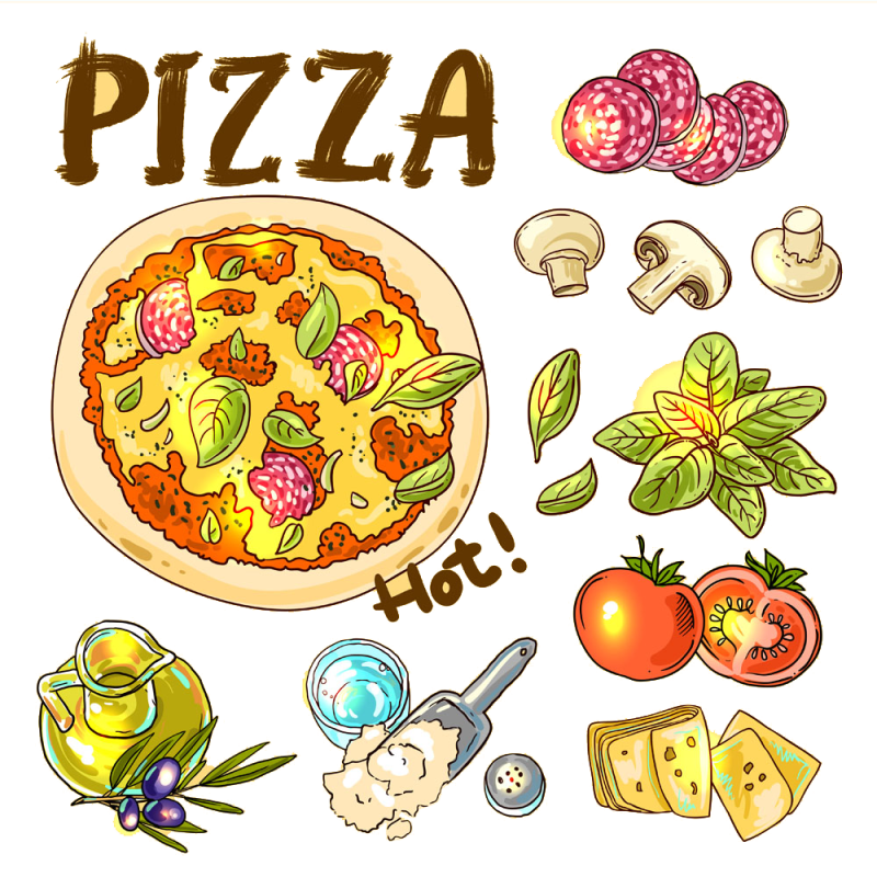 披萨意大利菜快餐番茄,美味披萨PNG剪贴画食品,食谱,海报,厨师,烹图片