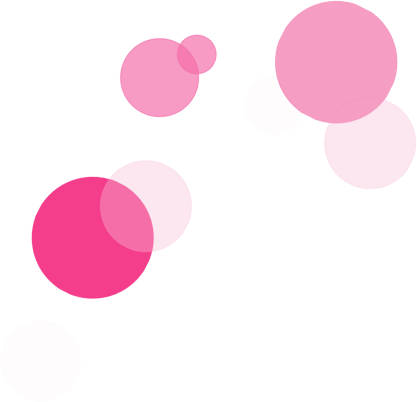 粉色圆点漂浮图案