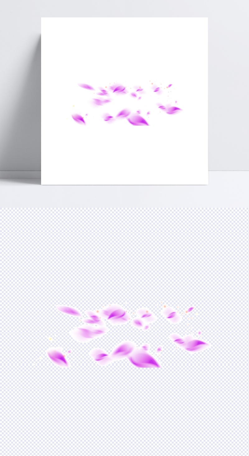 紫色花瓣高清png素材