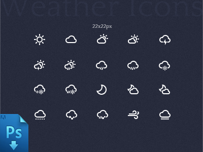 手机app天气预报图标素材