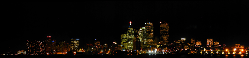 大幅城市夜景图