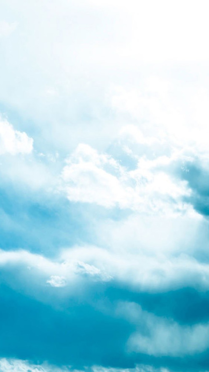 风景蓝色天空白云H5背景素材