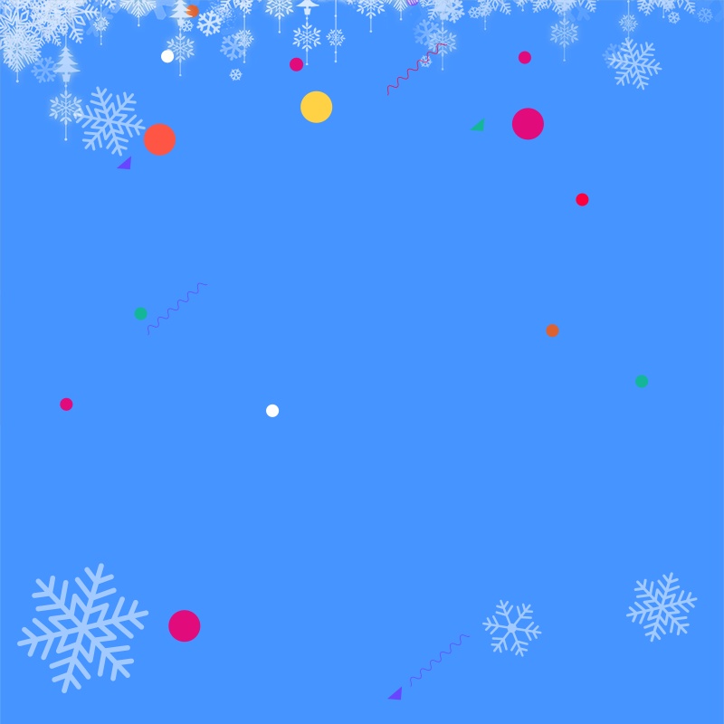 蓝色雪花女装上新圣诞大狂欢主图