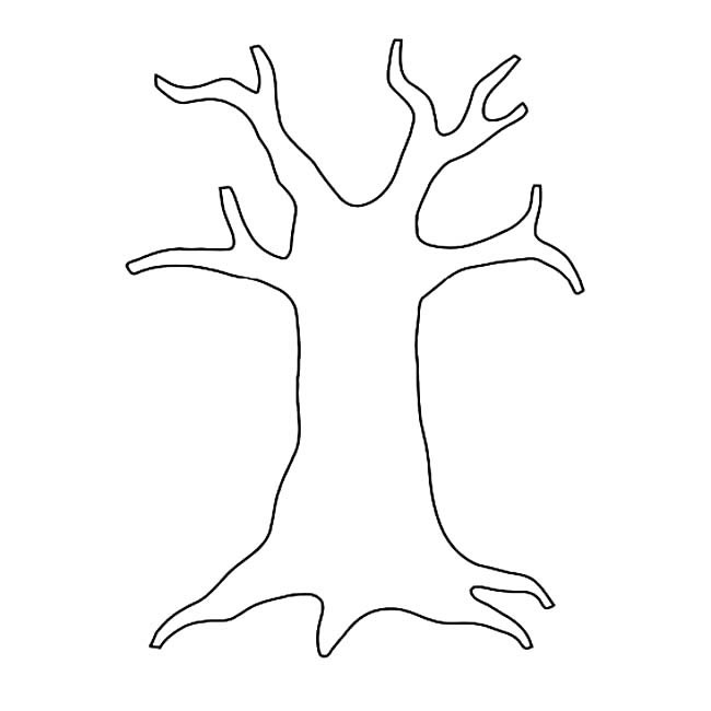 粗壮的树干简笔画素材                    粗壮的树干简笔画设计