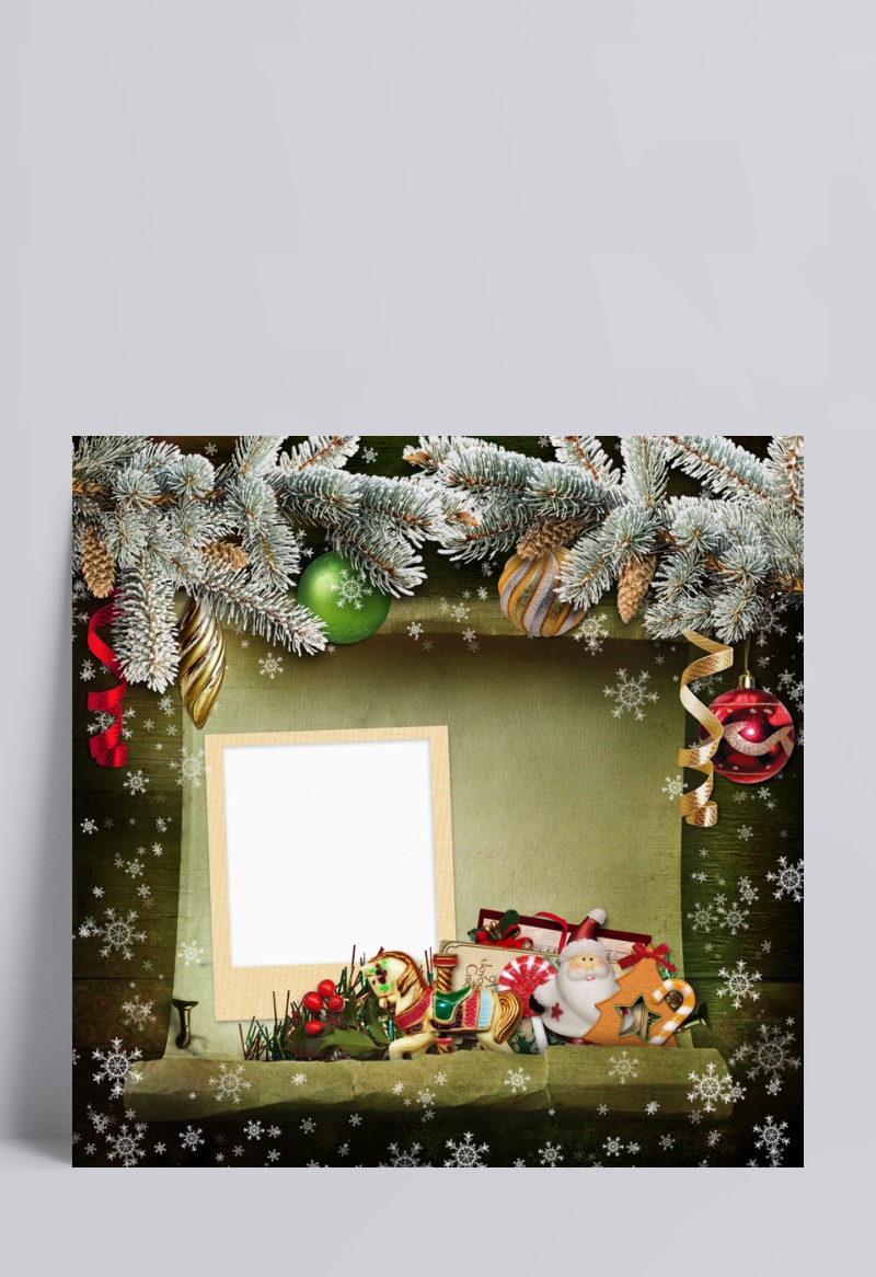 圣诞节淘宝促销边框背景素材