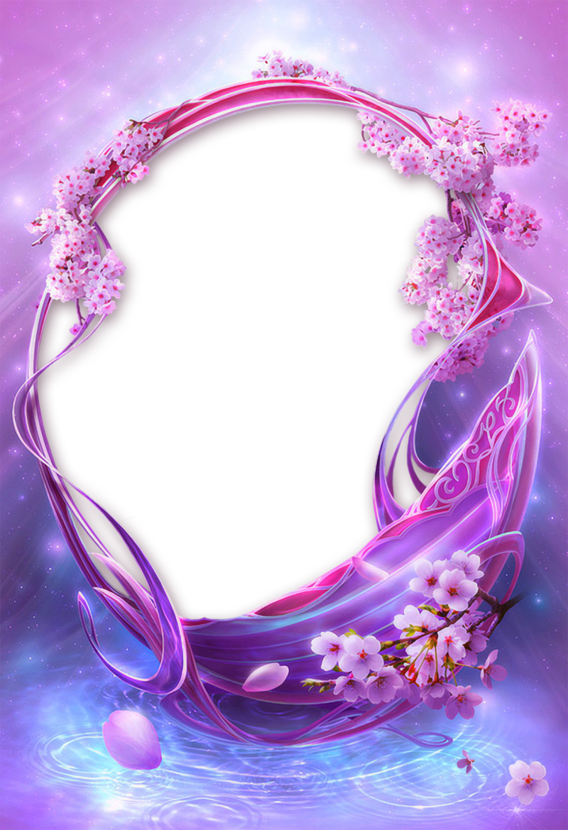 紫色梦幻边框