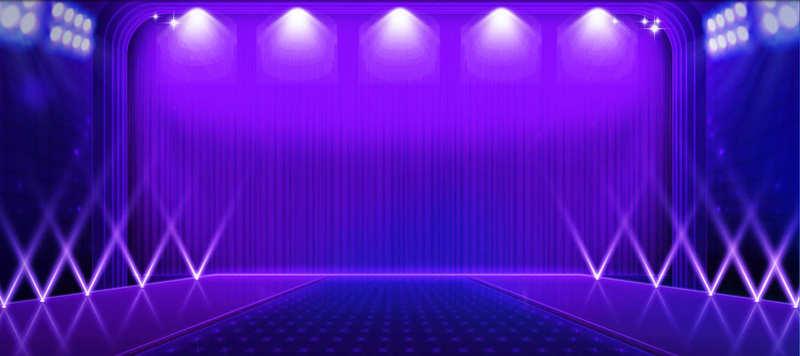 紫色舞台灯光背景素材