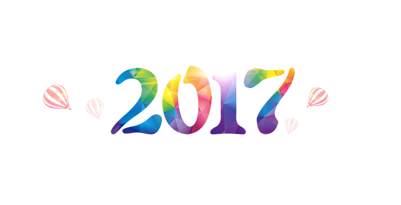 彩色2017数字