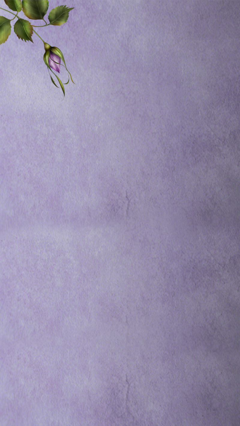 紫色背景的蓝色花朵H5背景