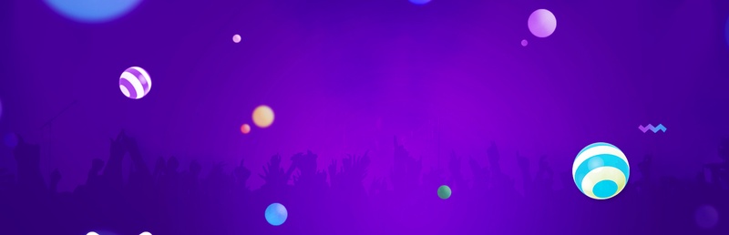 紫色梦幻banner海报