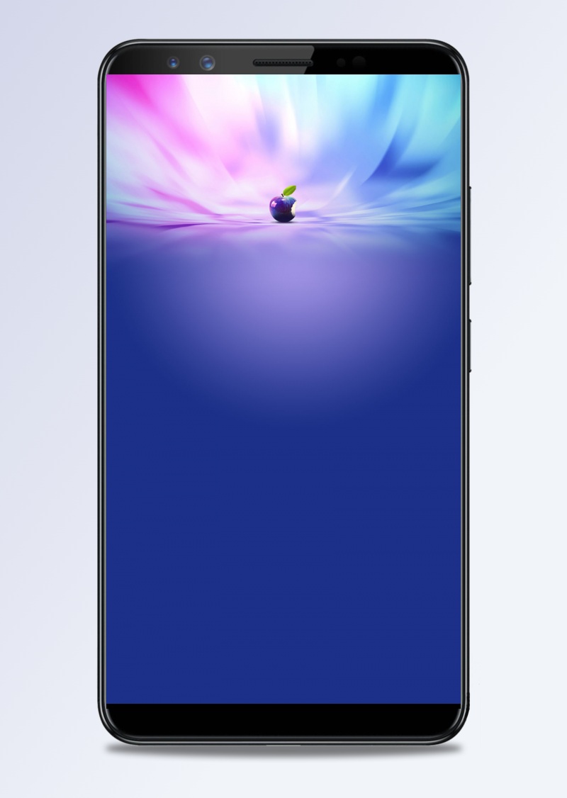 科技质感蓝色苹果H5背景