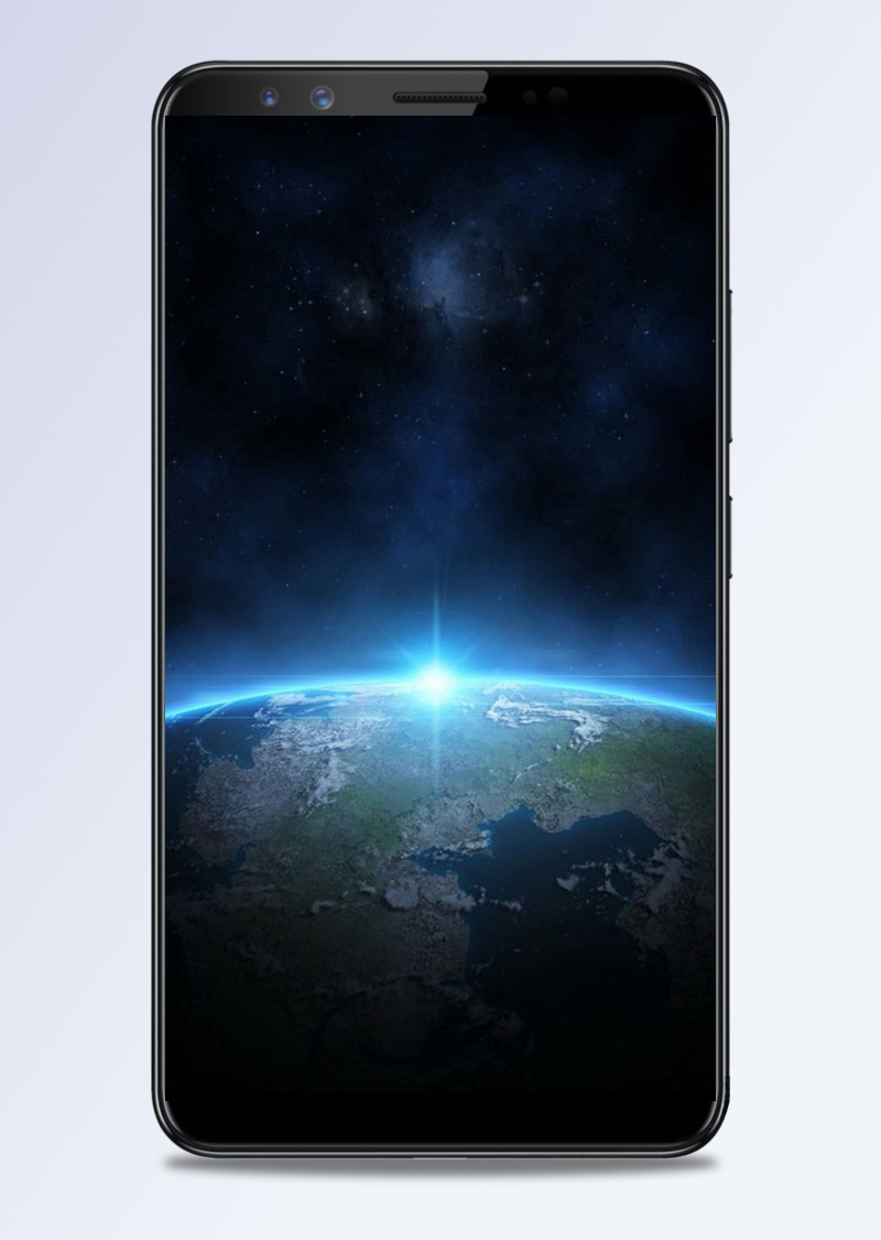 蓝色科技星球手机端H5背景