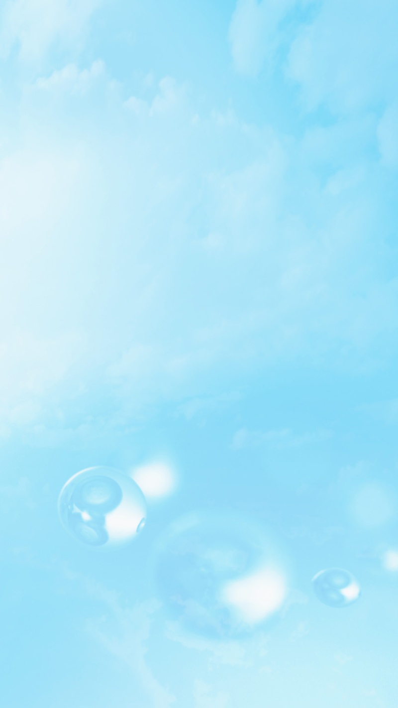 蓝天白云气泡H5背景素材