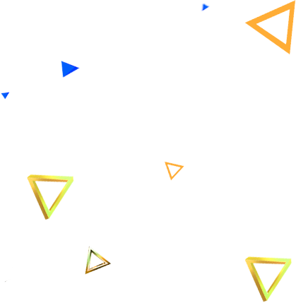 金色立体三角形漂浮图案