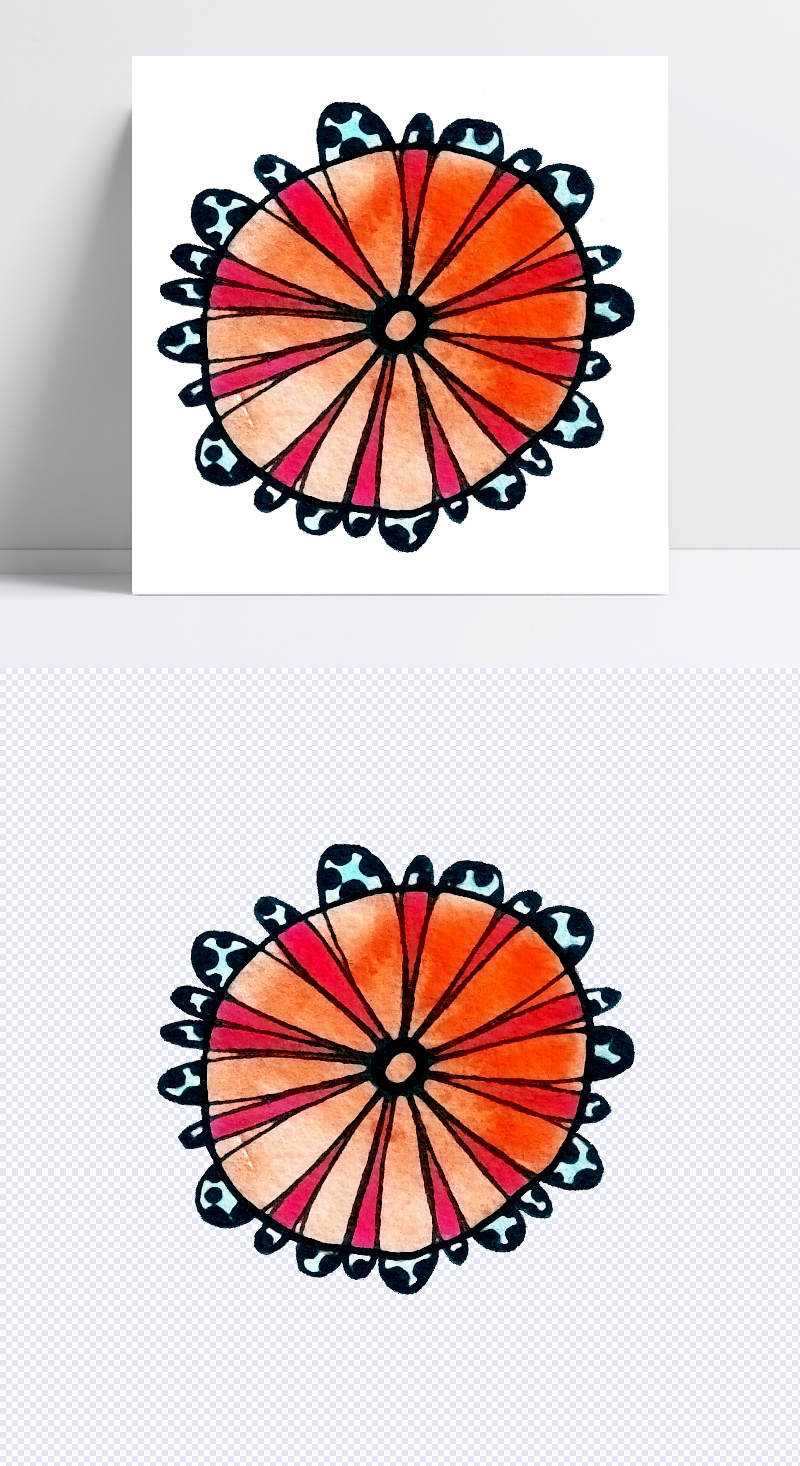 彩色花朵设计图片
