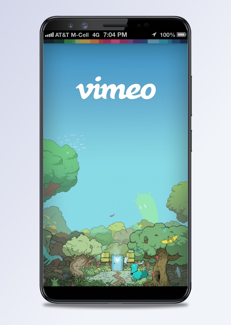 VIMEO分享视频应用启动界面设计