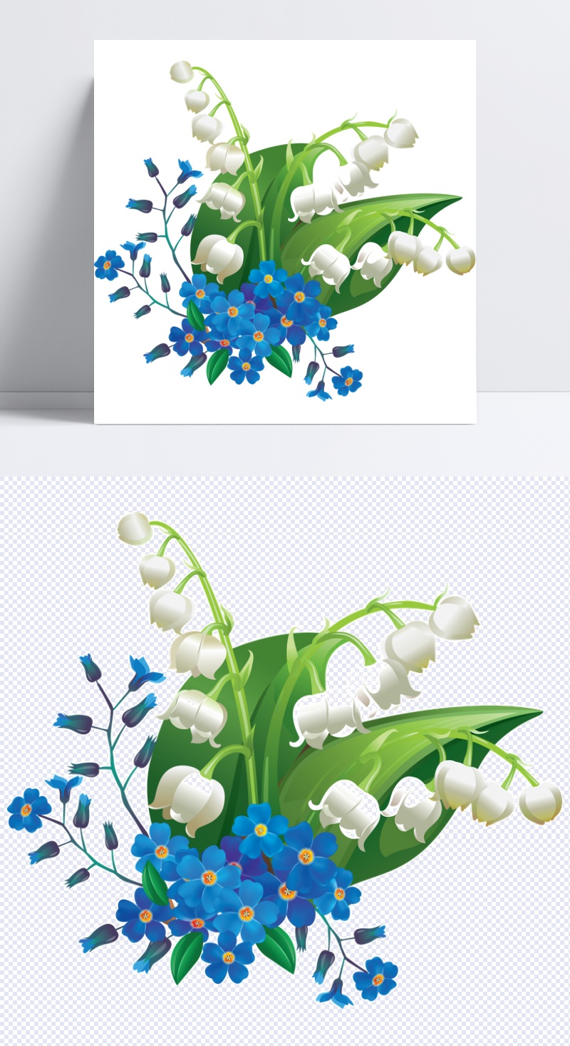 春天的白色的花朵