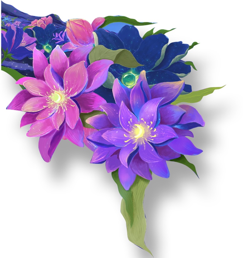 清新唯美紫色花朵