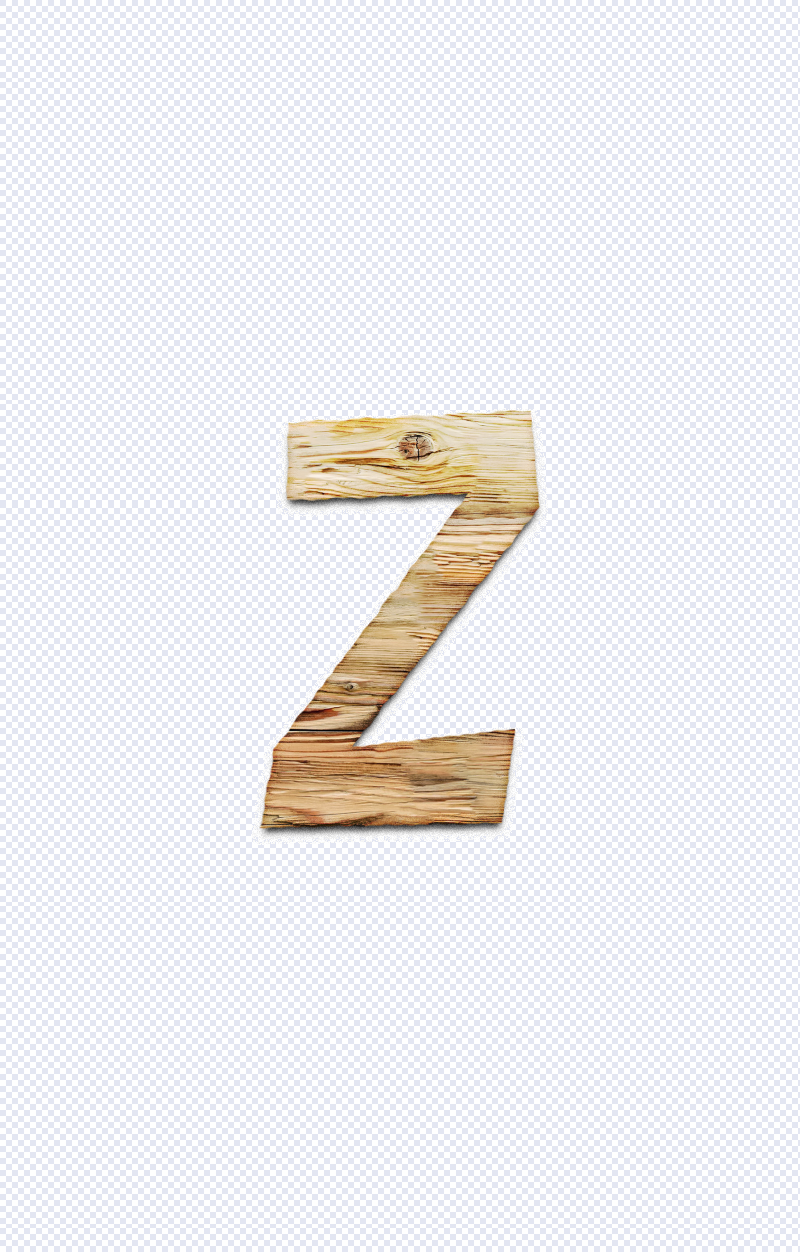 木板字母Z图片