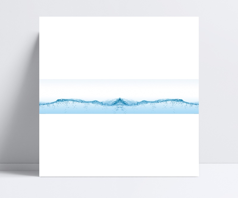 蓝色海水横幅图片