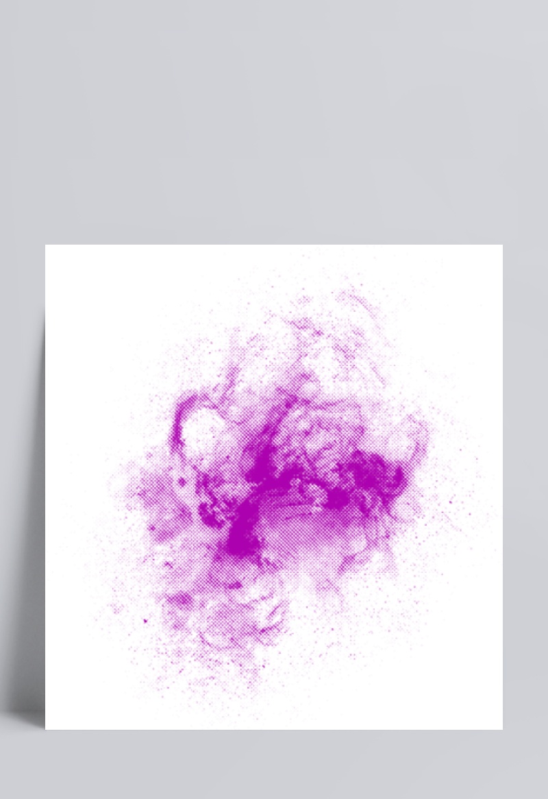 紫色创意手绘云雾设计