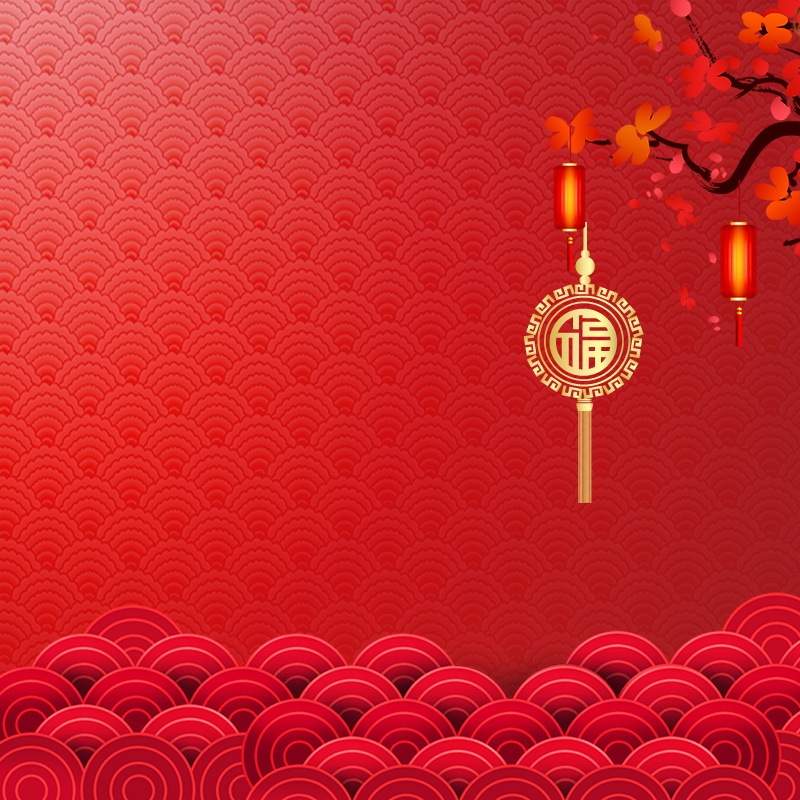 新春红色中国风新年PSD分层主图