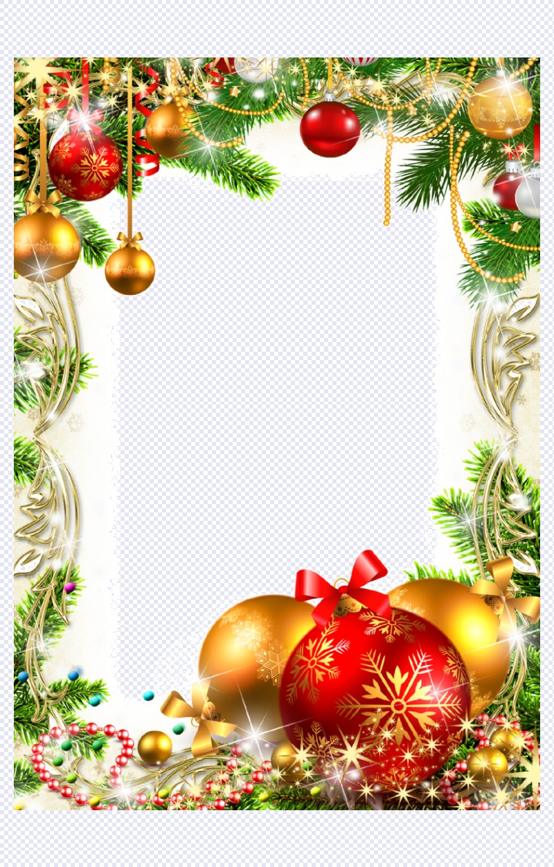 圣诞装饰边框素材免抠png透明图层素材