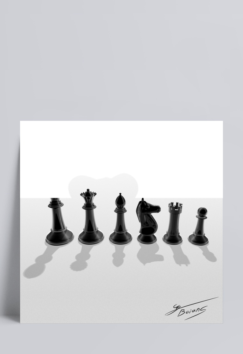 国际象棋棋子排列素材设计模板素材