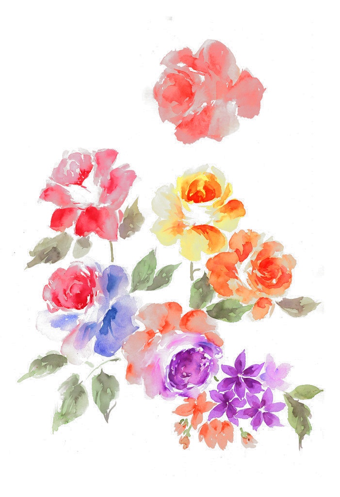 水彩花卉手绘