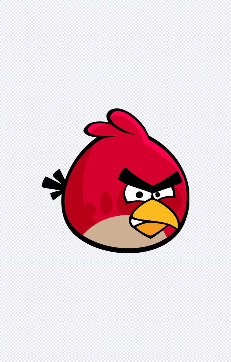 红色愤怒的小鸟