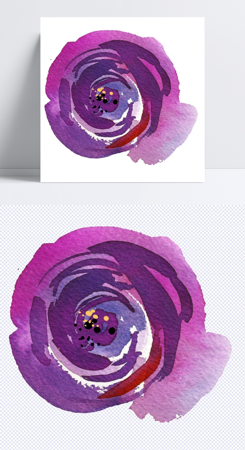 紫色花朵设计图片