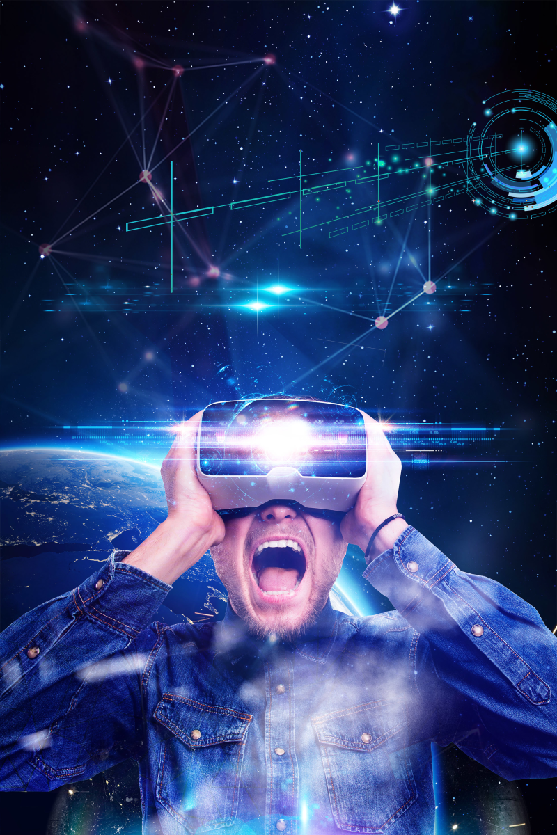 创意科技风VR科技PSD分层
