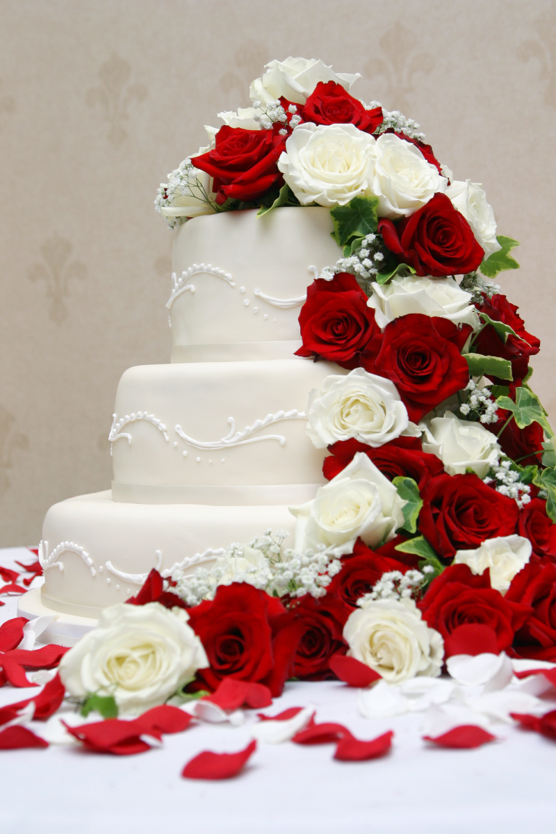 婚礼蛋糕叠层裱花结婚蛋糕奶油美味大蛋糕餐饮美食6