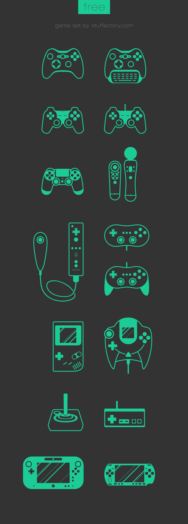 手机绿色游戏图标设计