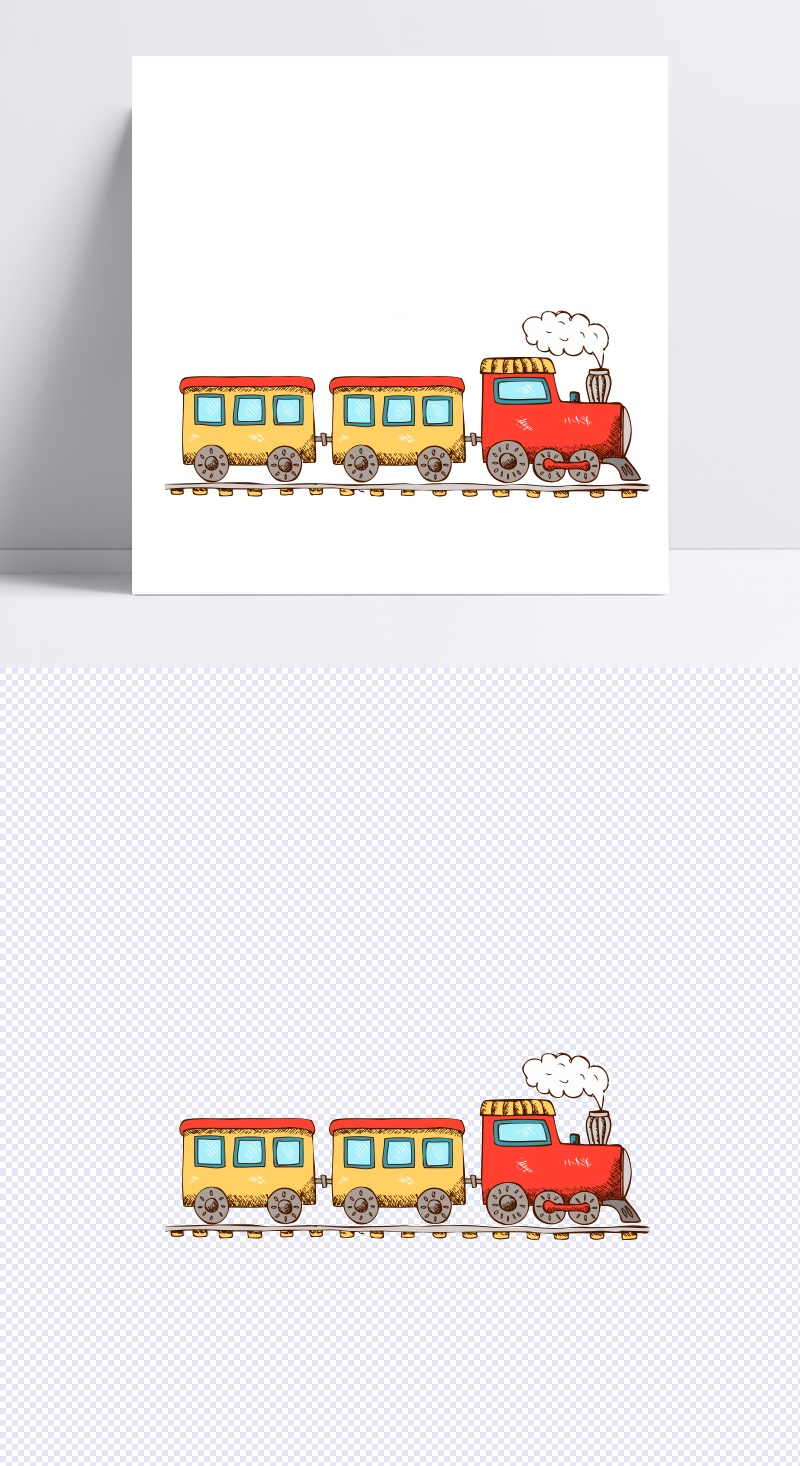 卡通小火车图片
