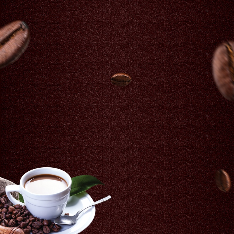棕色咖啡食品促销PSD分层主图